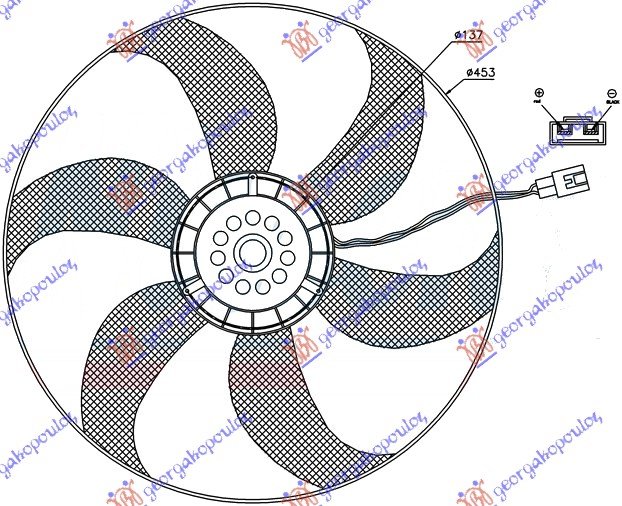 VENTILATOR KOMPLET BENZIN-DIZEL