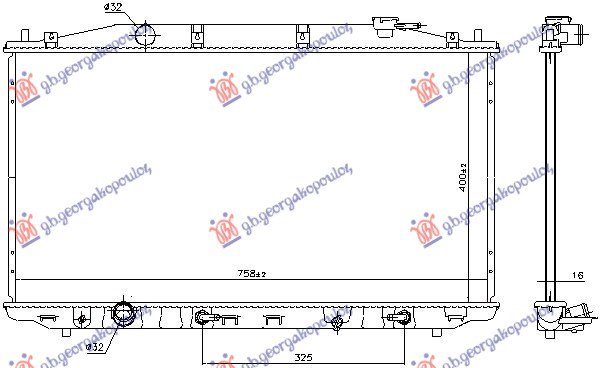 HLAD. MOTORA 2.0-2.4 BEN AUTO 400x760x26