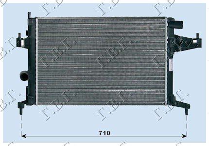 HLADNJAK MOTORA 1.4-1.8 MAN+/-A/C(54x38) CEV DIJAG