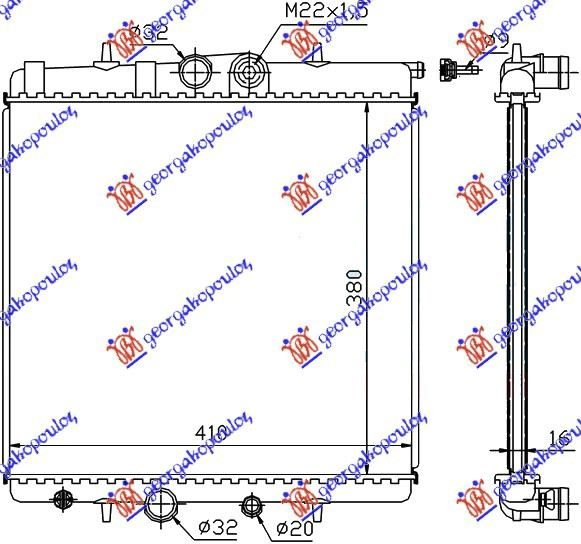 HLAD MOTORA  1.4i 8V  -A/C (38x40)