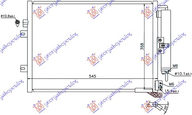 HLADNJAK KLIME 1.5 DCi (51x38)