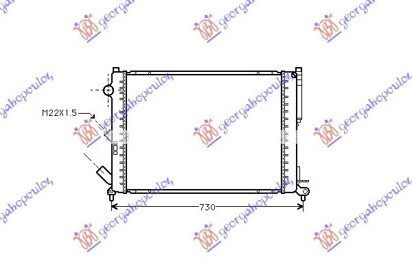 HLAD MOTORA 1.8-2.0 +/-A/C (63.4x43.8)