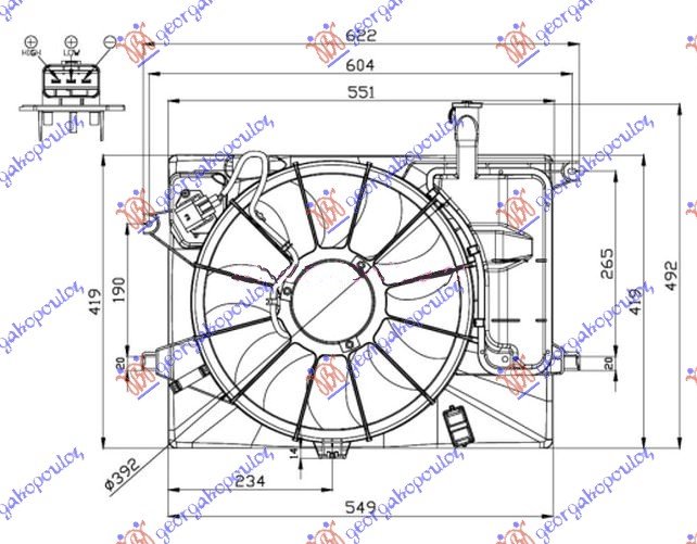 VENTILATOR KOMPLET