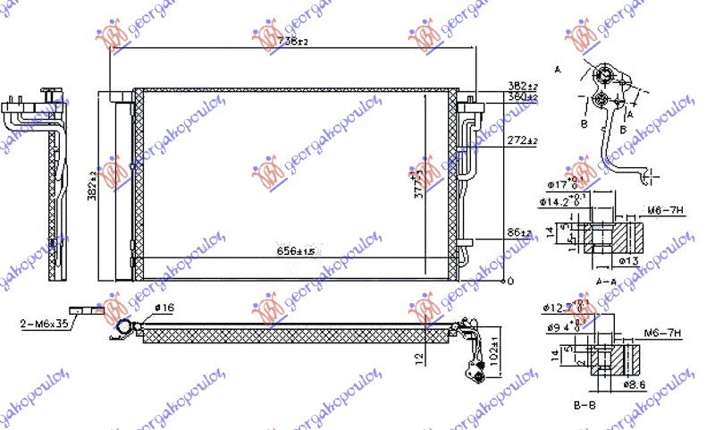 HLADNJAK 1.4/1.6 Mpi BENZIN (656x377x12