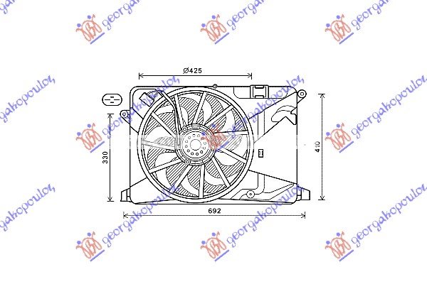 VENTILATOR 1.416v TURBO A14/B14NET