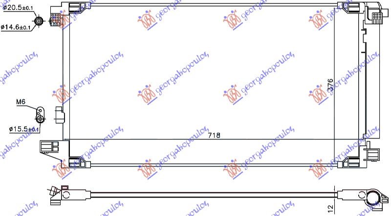 HLADNJAK KLIME 1.8 HYBRID (71.8x37.6x1.2